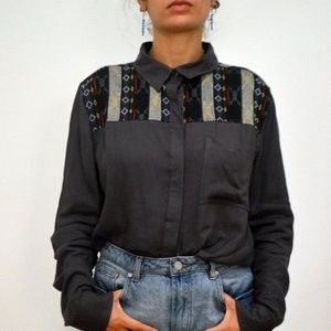 Ethnic pattern shirt